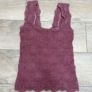 Free People Stretchy Textured Tank